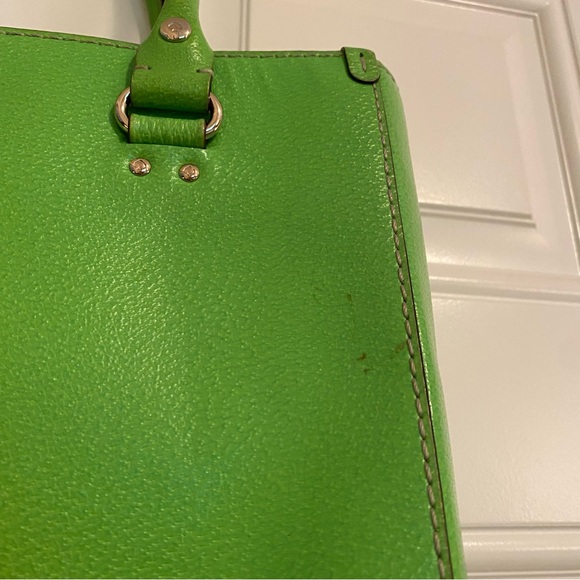 Kate Spade Wellesley Quinn handbag in Apple Green leather & dust cover - Picture 7 of 16